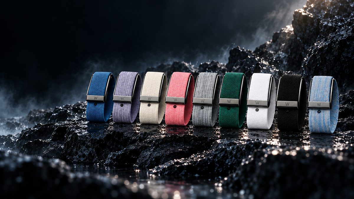 Les neuf couleurs des bracelets AURVYN